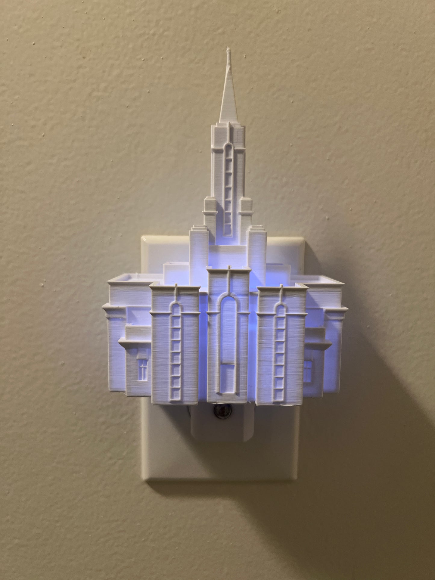 Bountiful Utah Temple Night Light