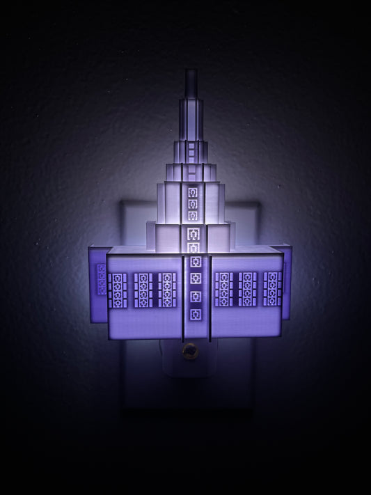 Idaho Falls Idaho Temple Night Light