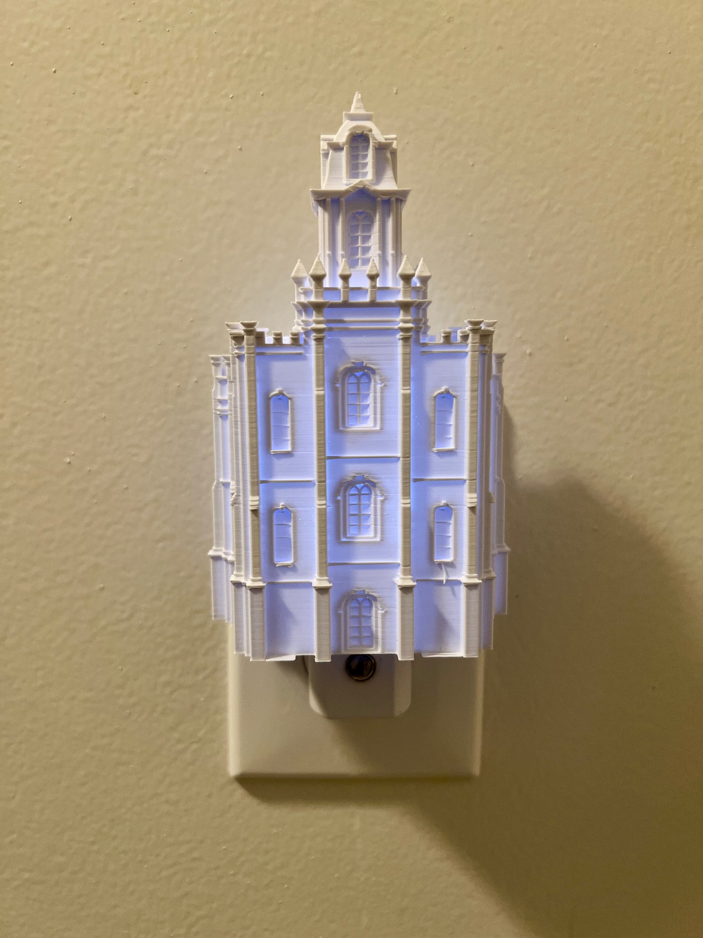 Manti Utah Temple Night Light