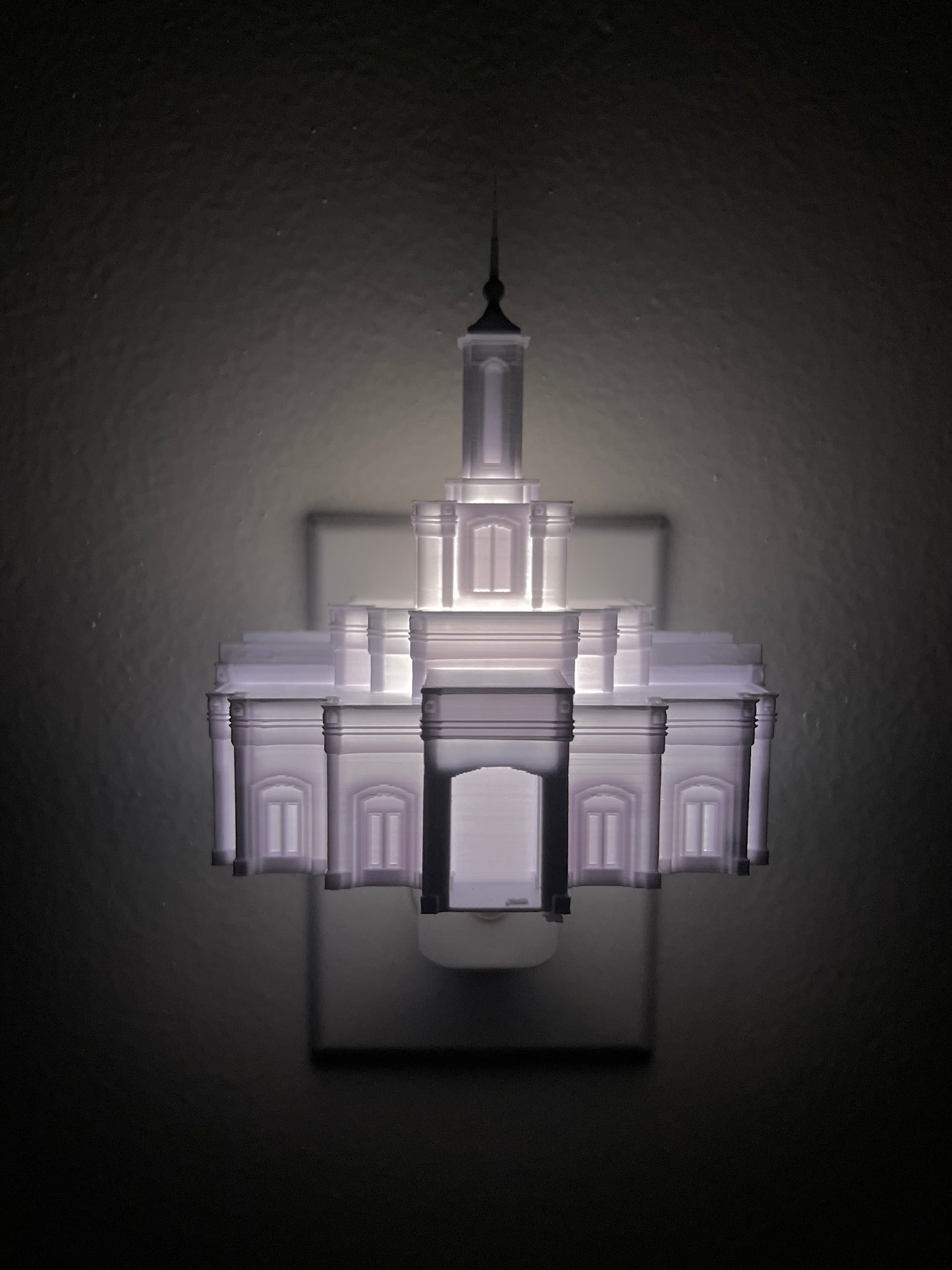 Moses Lake Washington Temple Night Light