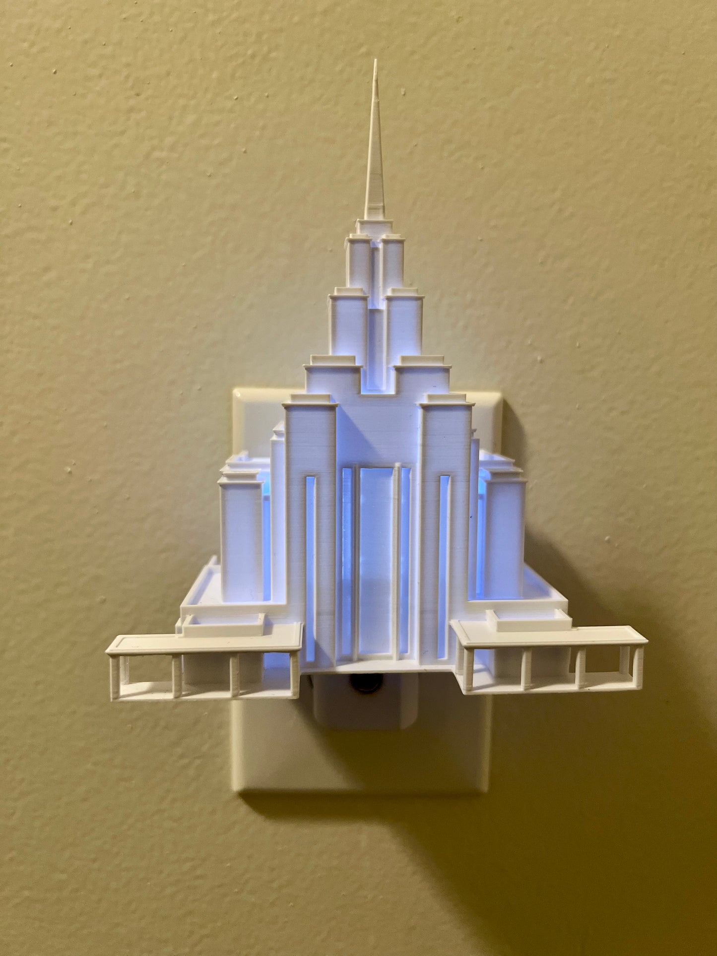 Oquirrh Mountain Utah Temple Night Light