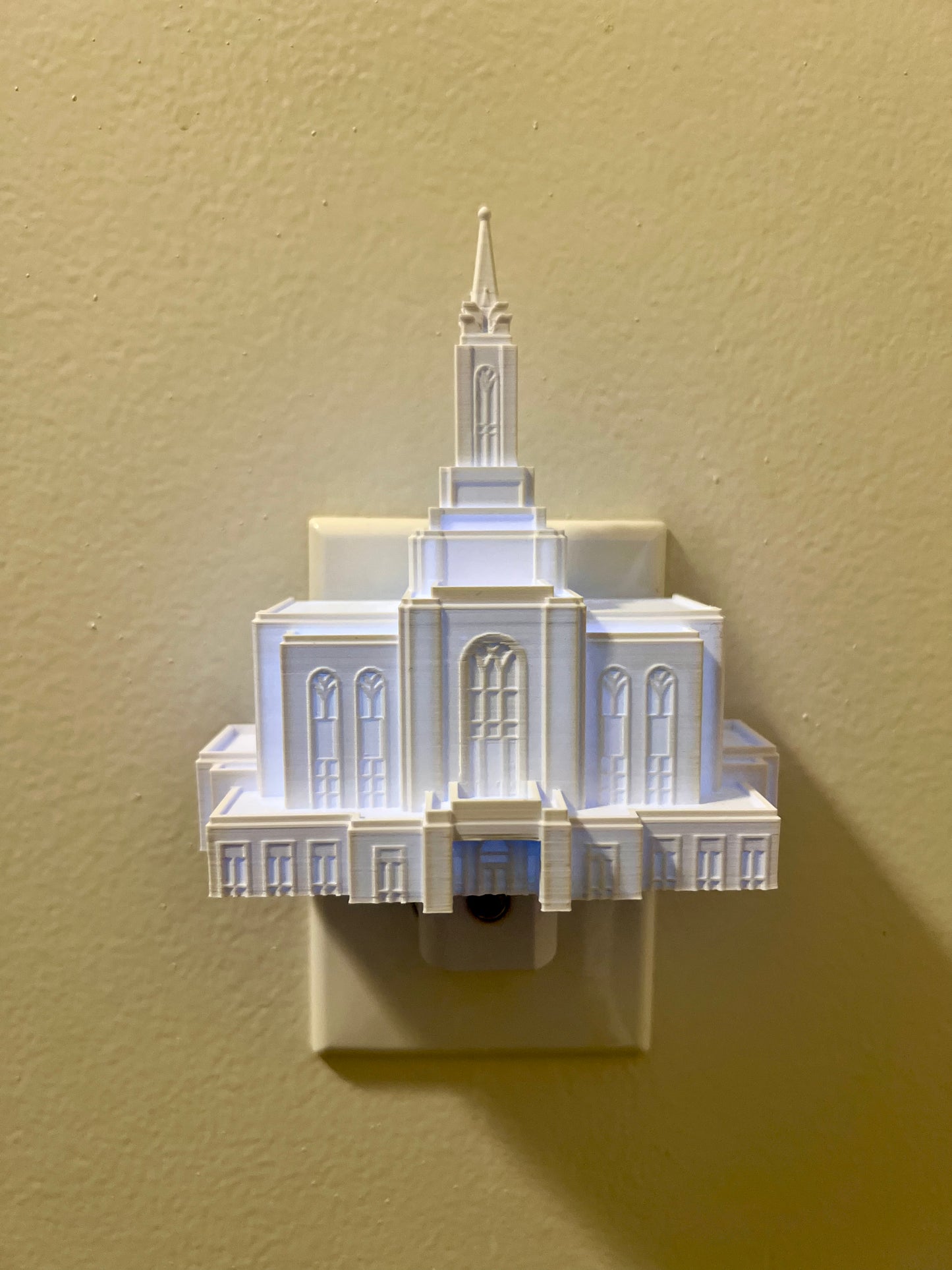 Orem Utah Temple Night Light