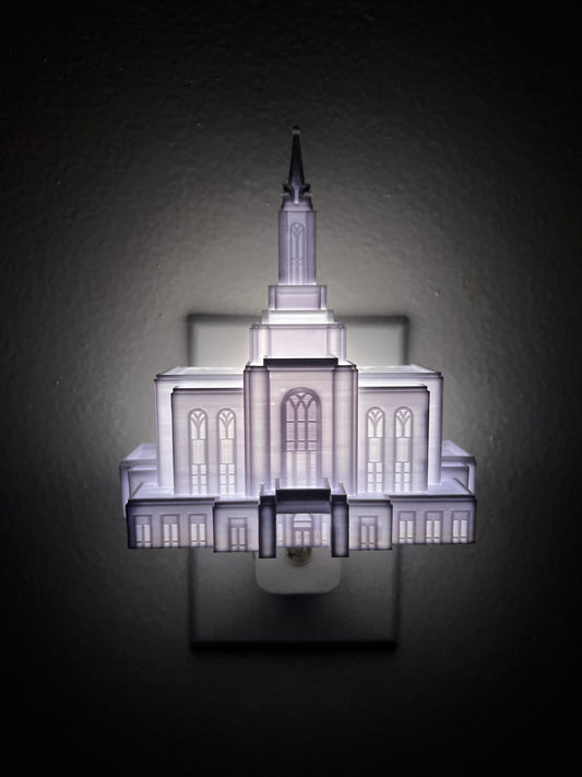 Orem Utah Temple Night Light