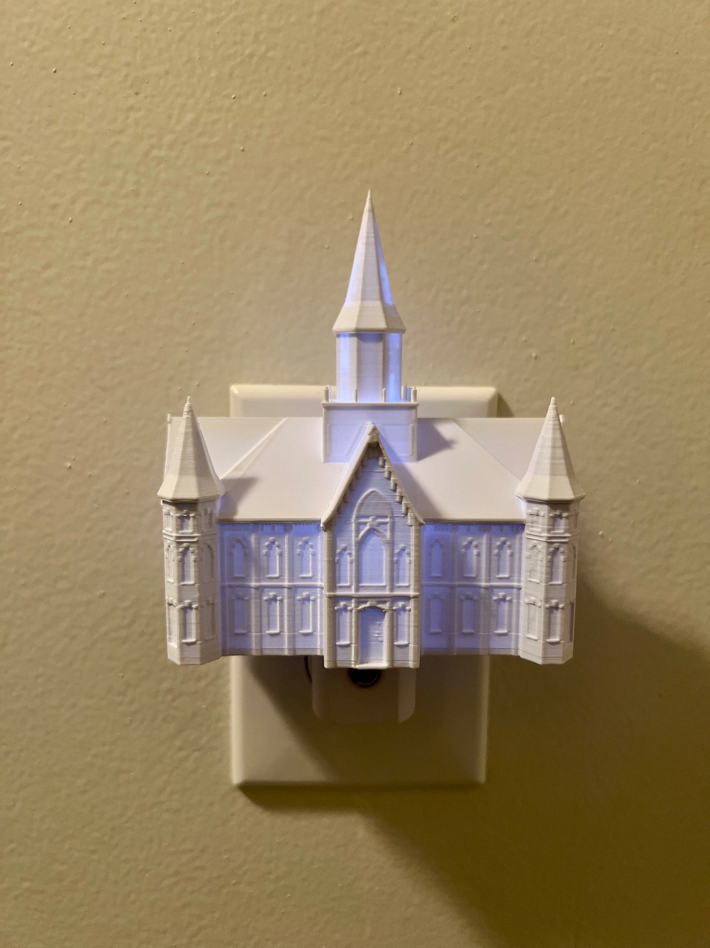 Provo City Center Utah Temple Night Light