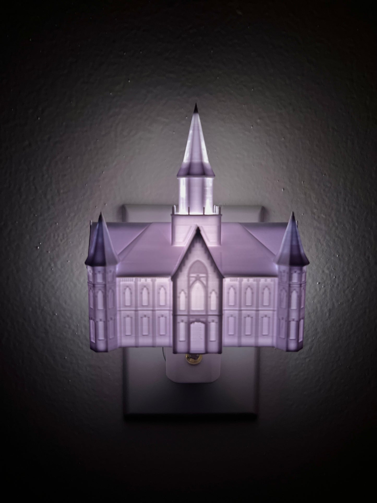 Provo City Center Utah Temple Night Light