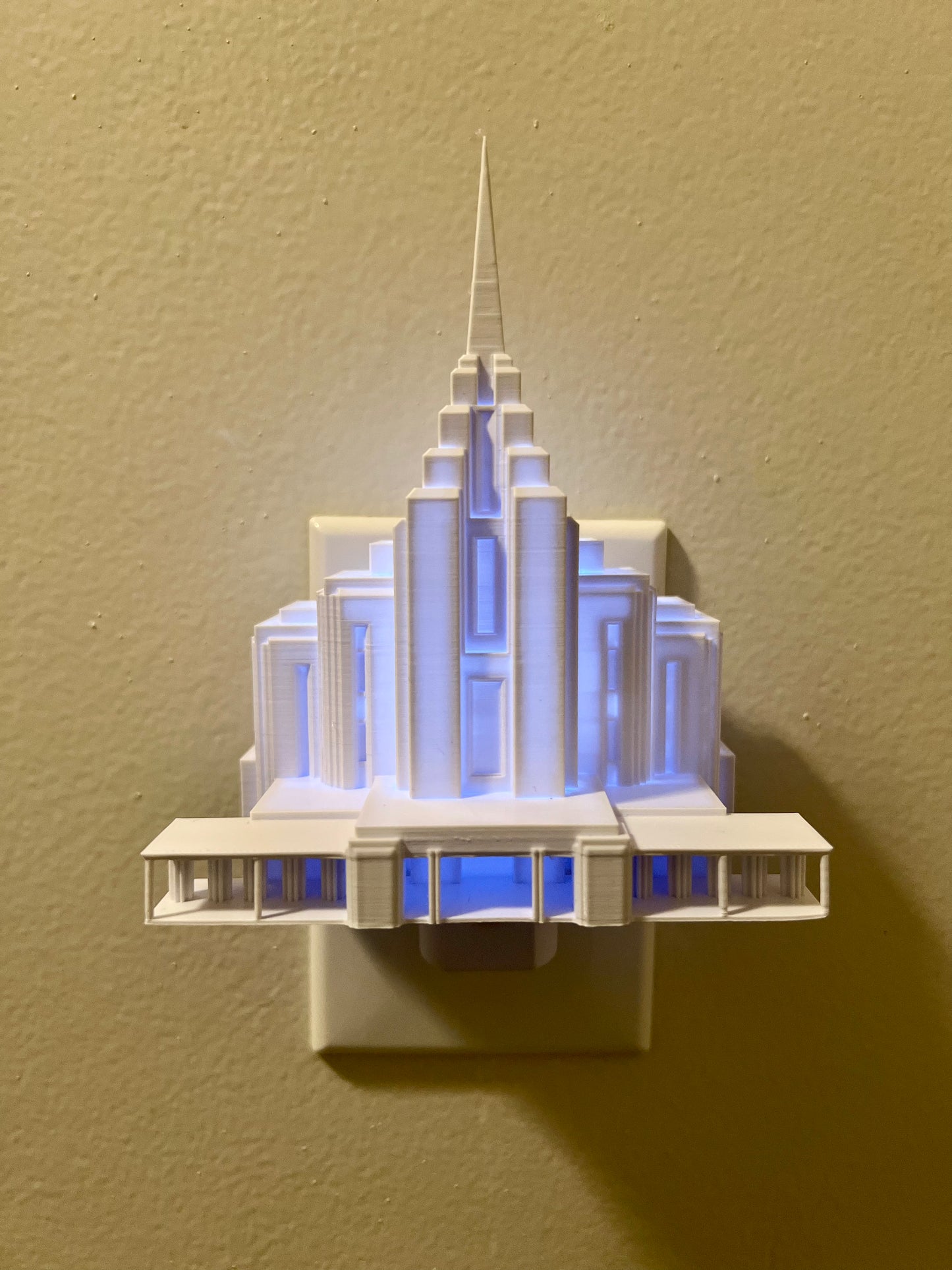 Rexburg Idaho Temple Night Light