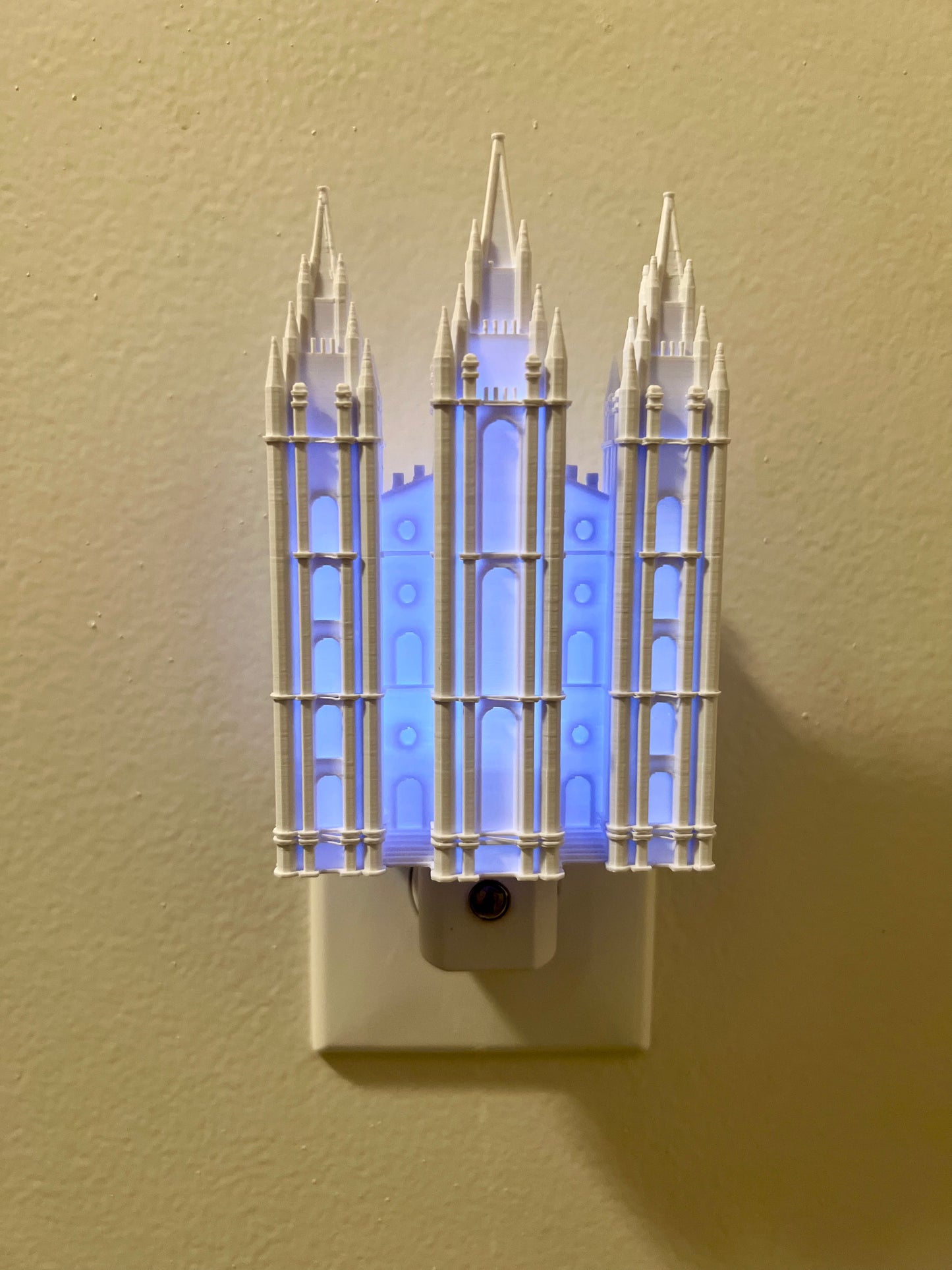 Salt Lake City Utah Temple Night Light