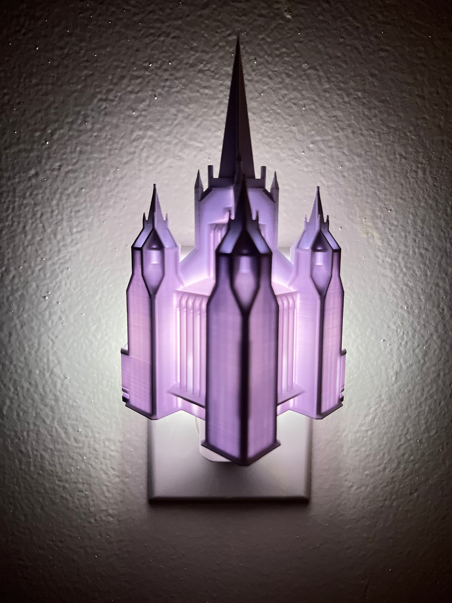 San Diego California Temple Night Light