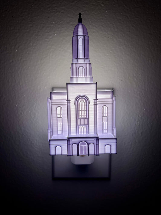 Smithfield Utah Temple Night Light